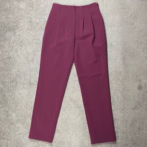 Trina Turk LA Women’s Size 2 Purple Pleated Front Workwear Dress Pants NWOT